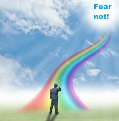 man seing vision of fear not
